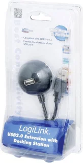 LogiLink USB 2.0-kabel USB-A - USB-A 1,5 m CU0013B
