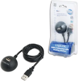 LogiLink USB 2.0-kabel USB-A - USB-A 1,5 m CU0013B