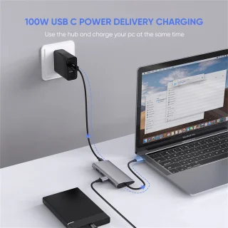 M-TECK 8-in-1 USB C Docking Station