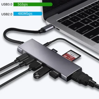 M-TECK 9-in-1 USB-C Docking Station Hub