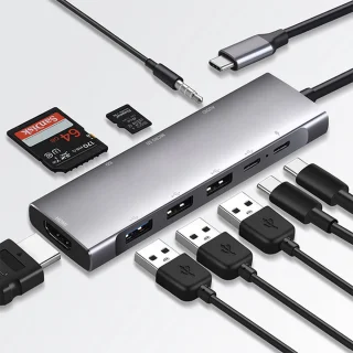 M-TECK 9-in-1 USB-C Docking Station Hub
