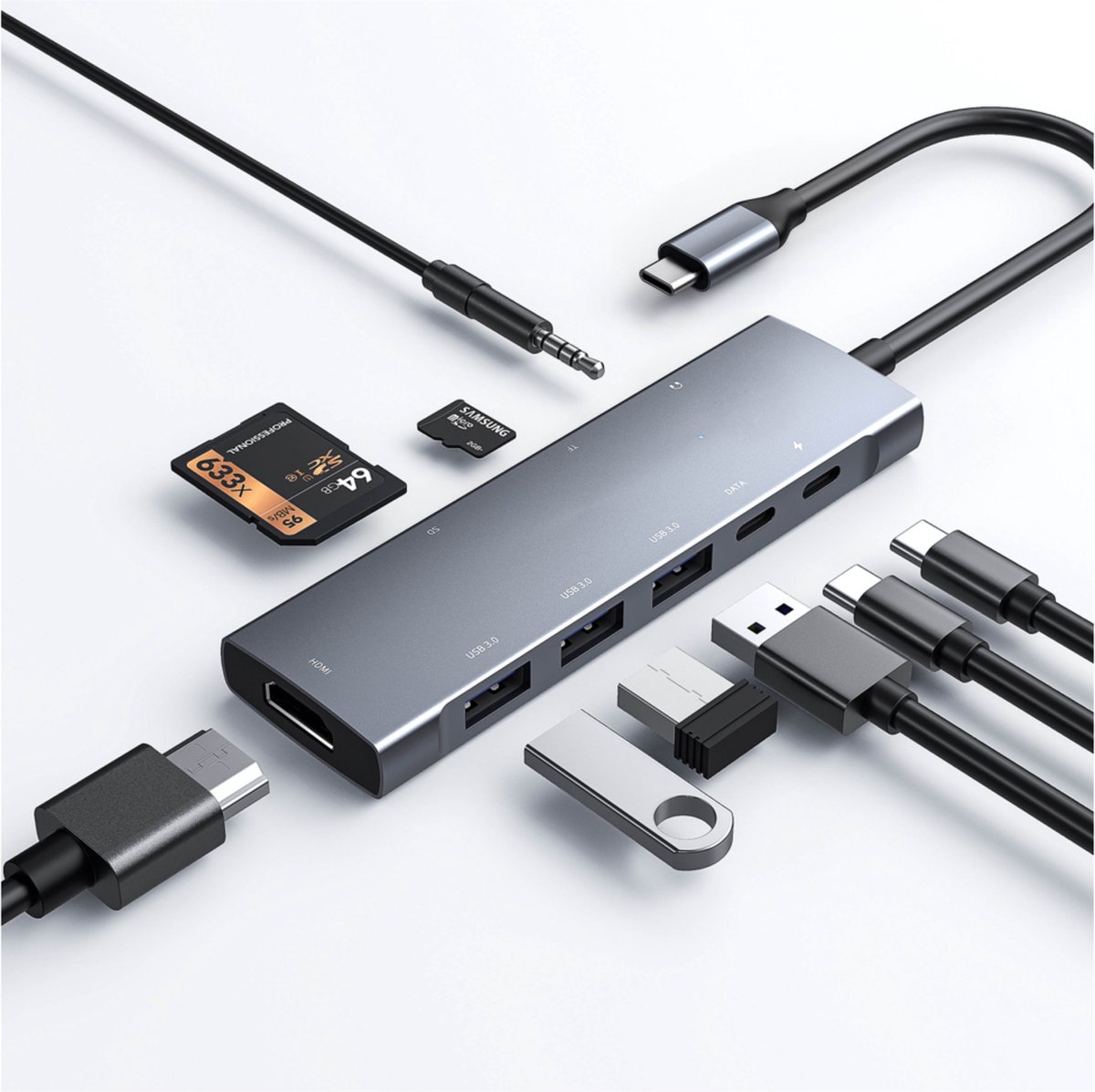 M-TECK 9-in-1 USB-C Hub