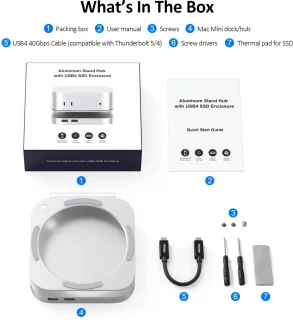 M-TECK Dockingstation voor Mac Mini M4