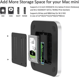 M-TECK Mac Mini Hub Docking Station