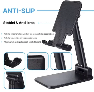 M-Teck Smartphone Tablet Houder Standaard Zwart