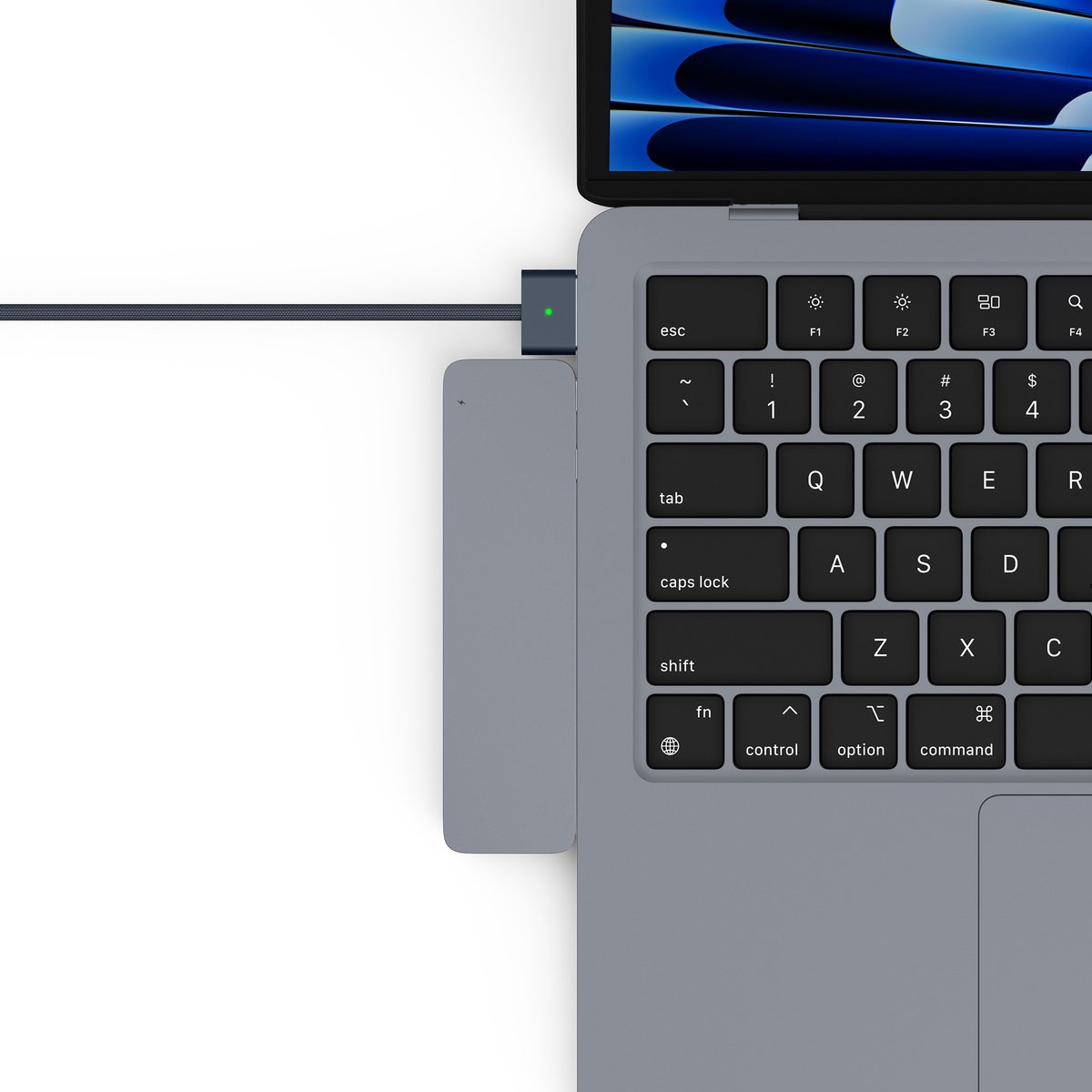 M-TECK USB-C Dock voor MacBook Air/Pro Space Grey