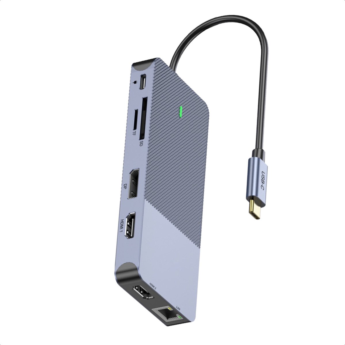 M-TECK USB-C Docking Station 3x4K HDMI DisplayPort Ethernet USB A MicroSD