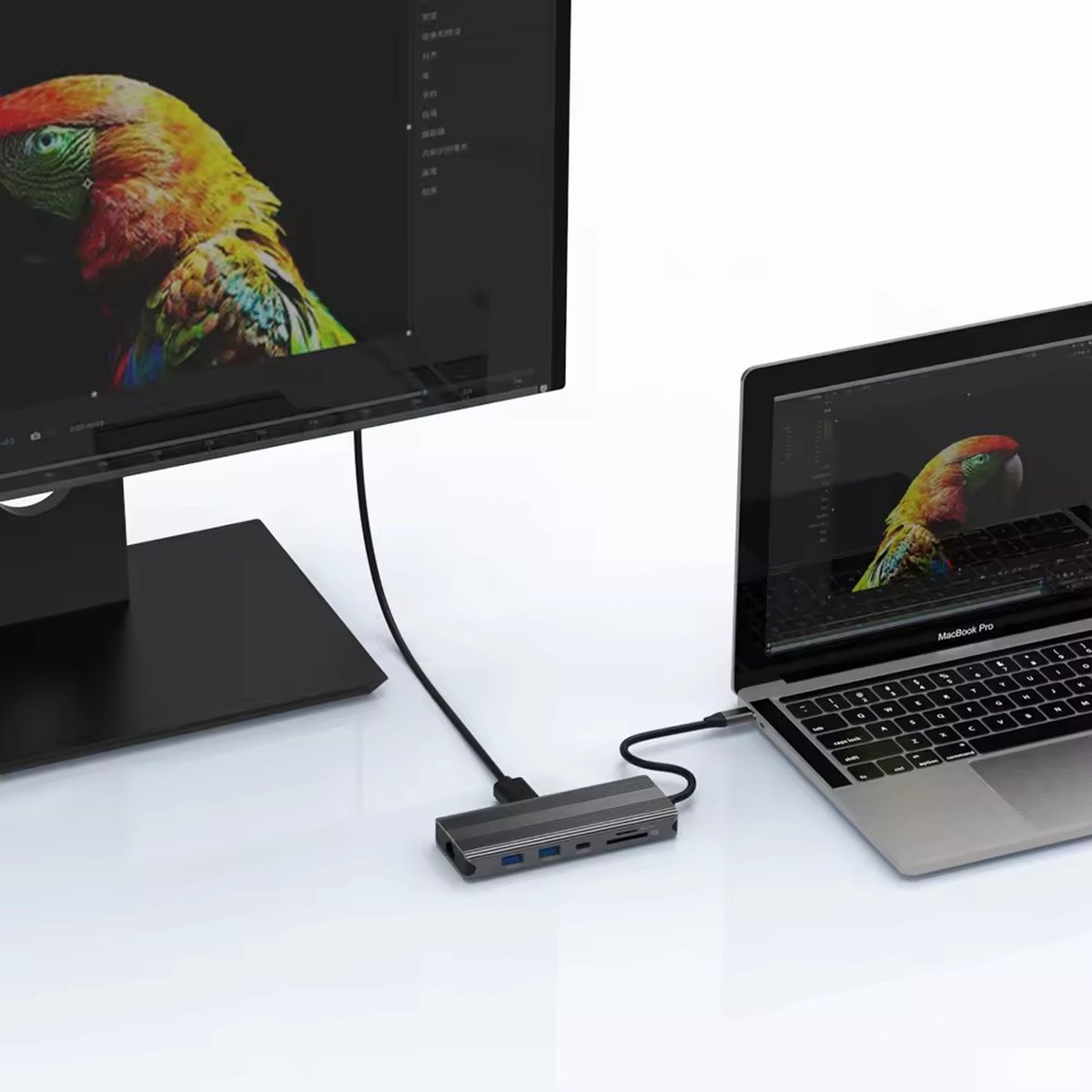 M-TECK USB-C Docking Station Hub met HDMI en USB-poorten