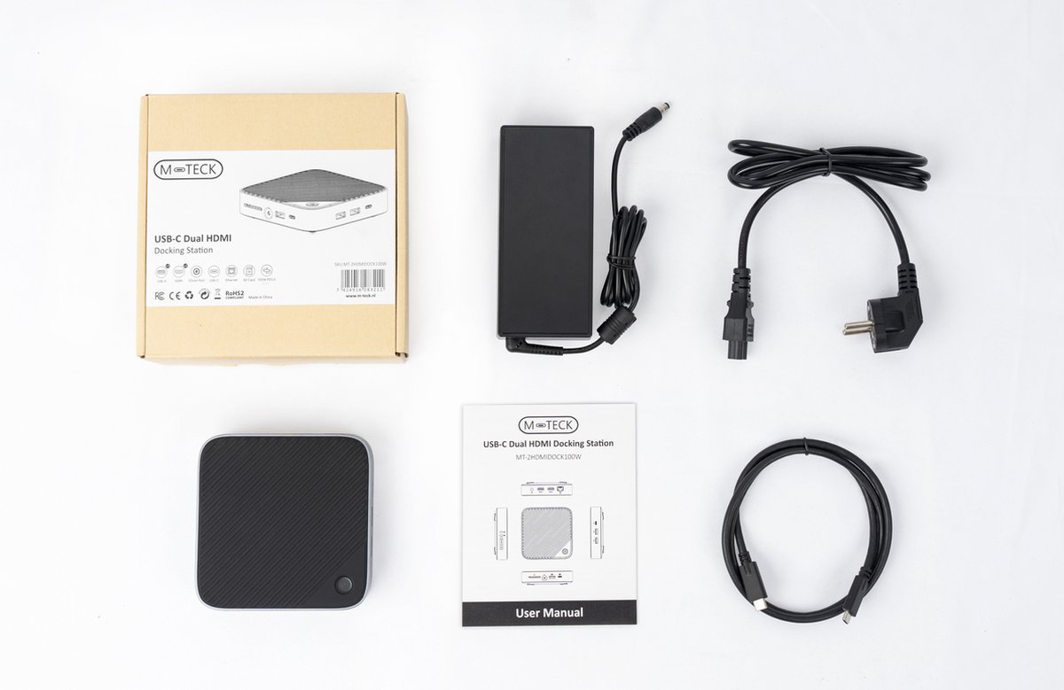 M-TECK USB-C Docking Station voor Windows laptops