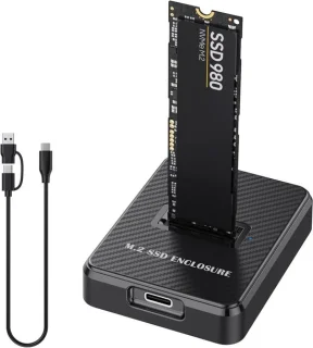 M.2 NVMe & SATA SSD docking station - USB 3.1 gen2 - ShopVlot
