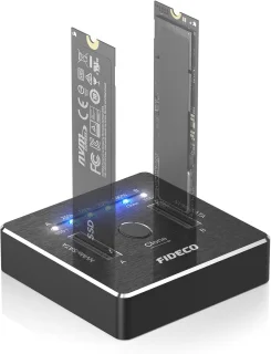 M.2 NVMe/SATA Dual SSD Docking Station