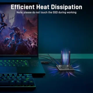 M.2 NVMe/SATA Dual SSD Dockingstation