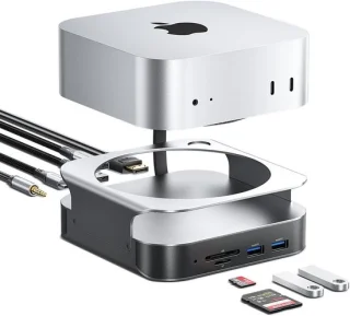 Mac mini dock grijs