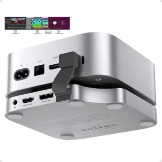 Mac mini dock met 2 monitoren DP 4K144Hz en HDMI 4K60Hz – USB-C hub voor Mac Mini M4 – ShopVlot