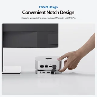 Mac mini dock met 2 monitoren DP en HDMI - USB-C hub voor Mac Mini M4 - ShopVlot