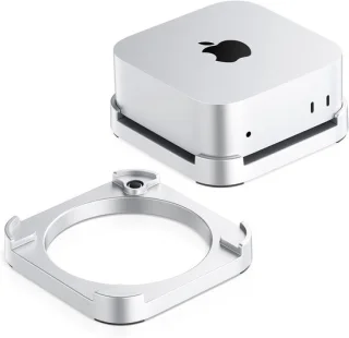 Mac mini dock stand hub adapter zilver