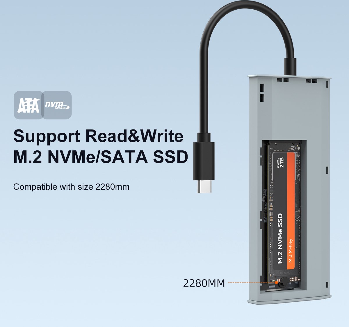 MAIWO KH1001 Docking Station USB-C HDMI NVMe SATA