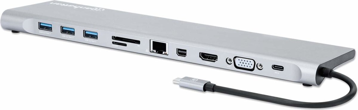Manhattan 130578 USB-C Laptop Dock Poortreplicator