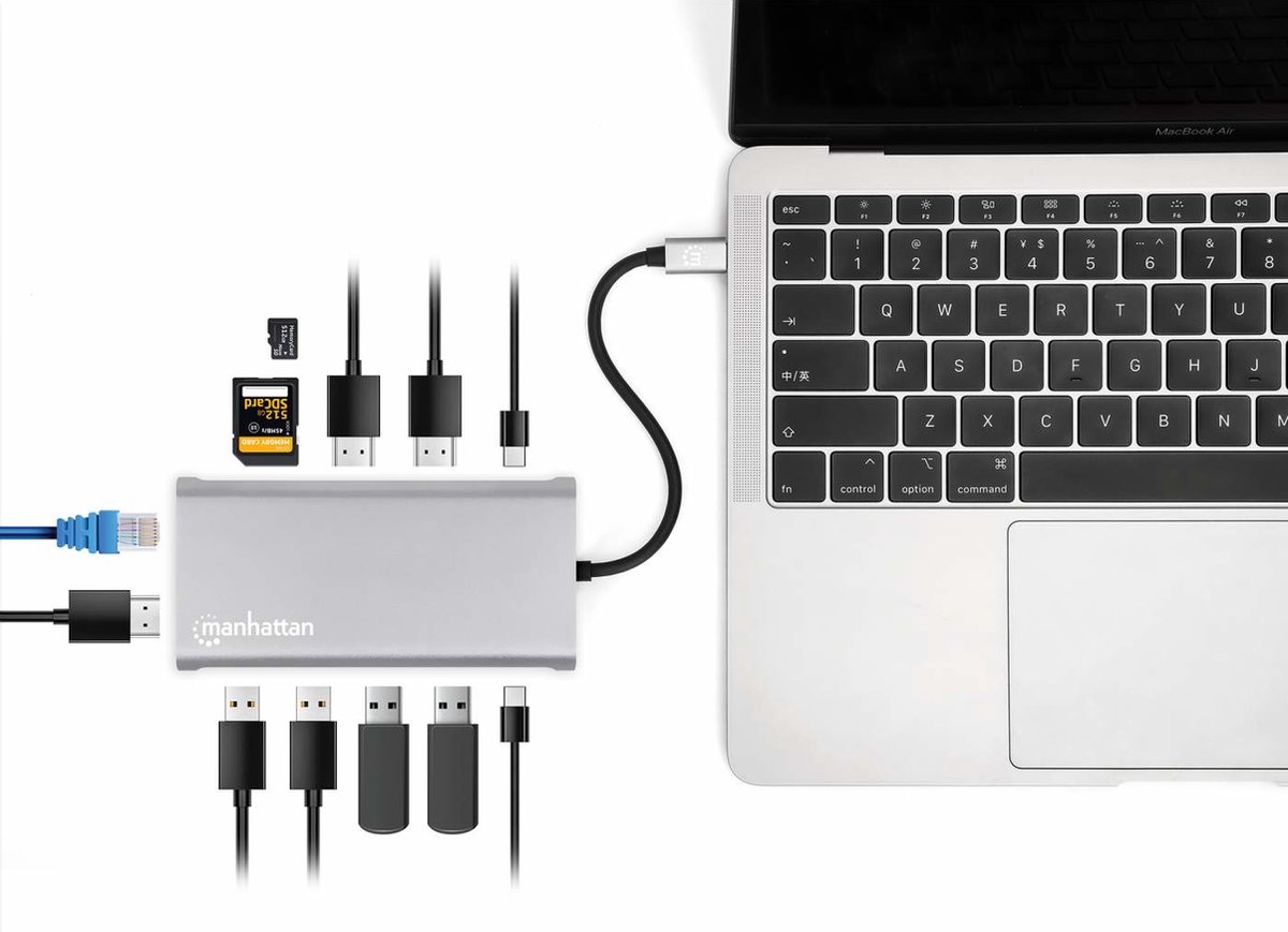 Manhattan 130660 USB-C Laptop Docking Station
