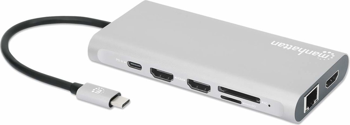 Manhattan 130660 USB-C Laptop Docking Station