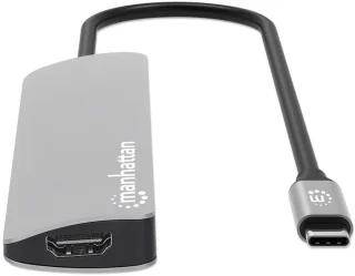 Manhattan 190442 Laptop Dock Poortreplicator Grijs