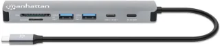 Manhattan 190442 Laptop Dock Poortreplicator Grijs