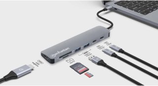 Manhattan 190442 Laptop Dock Poortreplicator Grijs review