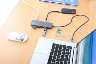 Manhattan 190459 Bedraad Laptop Dockingstation USB-C Grijs