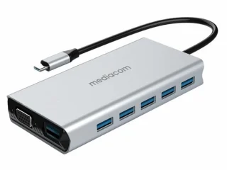 Mediacom MD-C317 laptopdock type-C aluminium