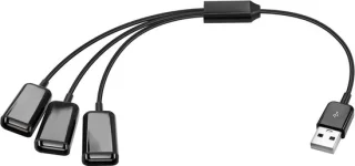 Merkloos USB 2.0 3-poorts hub