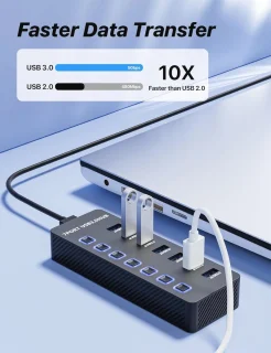 Merkloos USB 3.0 7-poorts hub