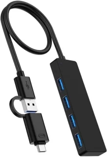 Merkloos USB-C Hub 4-poorts Adapter