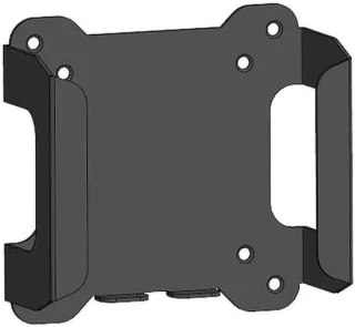 Metalen dock houder 149 cm zwart