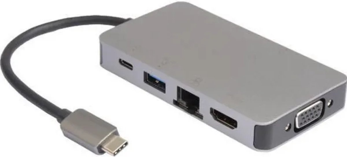 Microconnect USB3.1CCOM14 USB-C Laptop Dock Grijs