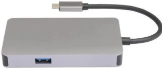 Microconnect USB3.1CCOM14 USB-C Laptop Dock Grijs