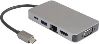 Microconnect USB3.1CCOM14 USB-C Laptop Dock Grijs