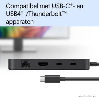 Microsoft Surface USB4 Dockingstation Zwart