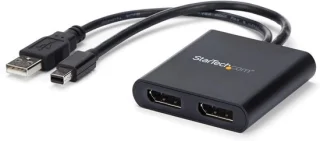 Mini DisplayPort naar DisplayPort 2-poorts MST-hub