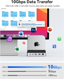 Mini Docking Station & Stand voor Mac mini