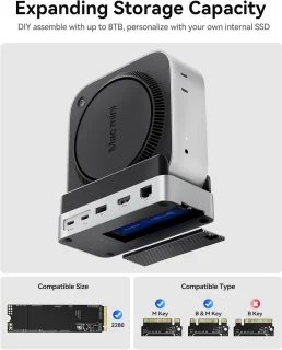 Mini Docking Station & Stand voor Mac mini
