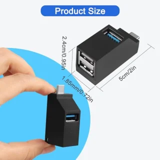 Mini USB Hub 3-poorts