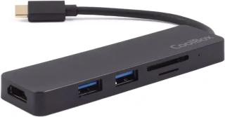 MiniDock USB-C Lite Hub - Zwart