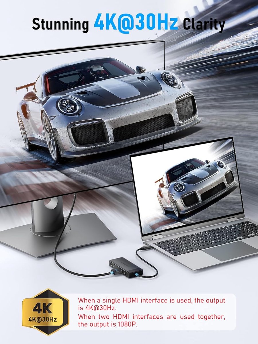MKSS Docking Station Laptop USB-C 2x HDMI Universeel