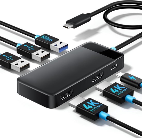 MKSS Docking Station Laptop USB-C 2x HDMI Universeel