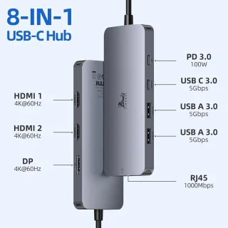 MKSS Docking Station USB-C HDMI 2x Universeel