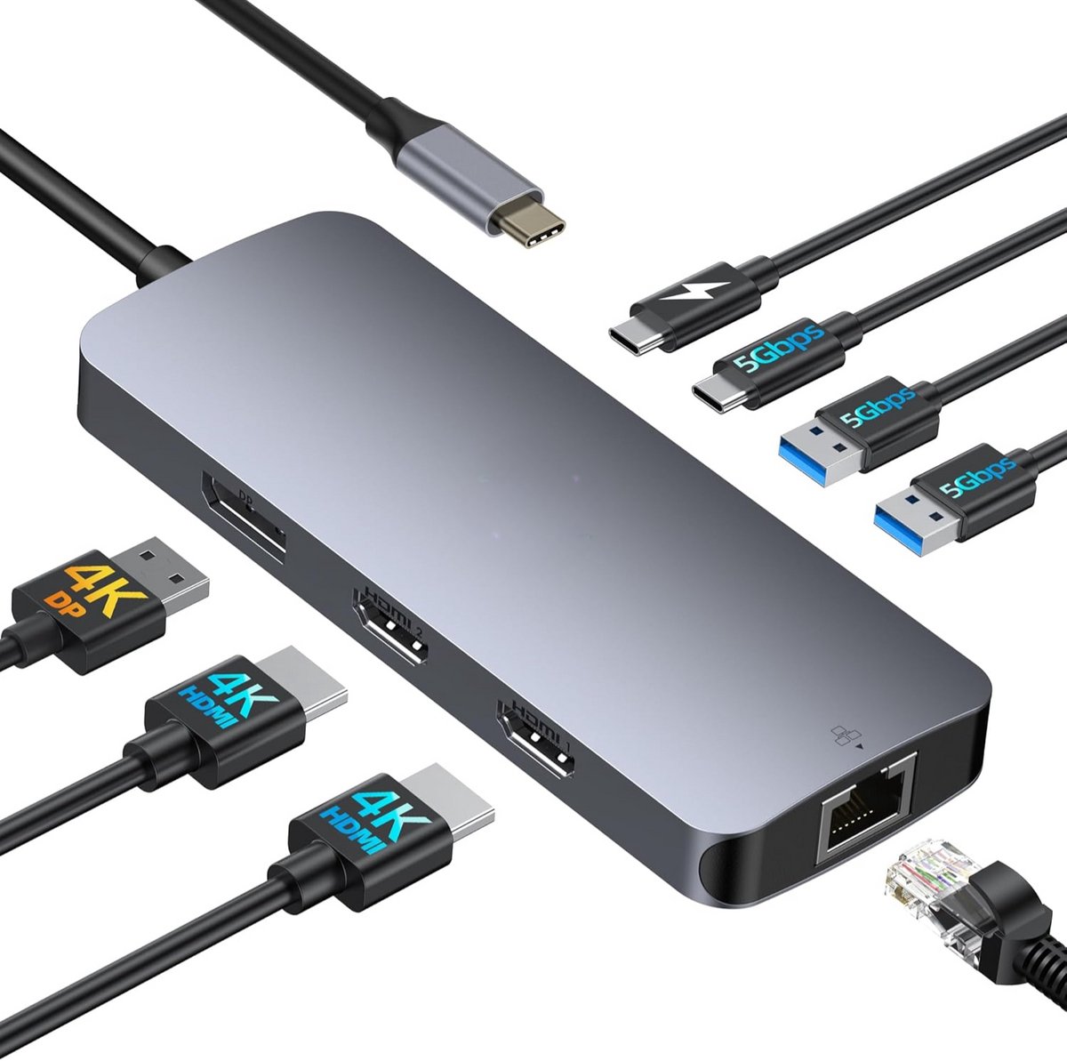 MKSS Docking Station USB-C HDMI 2x Universeel