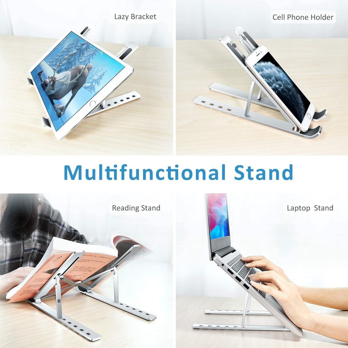 Multi-Hoek Opvouwbare Laptopstand Lightweight