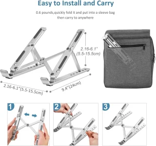 Multi-Hoek Opvouwbare Laptopstand Lightweight