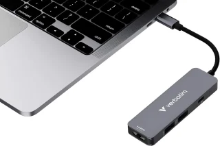 Multiport hub - adapter dock - zwart