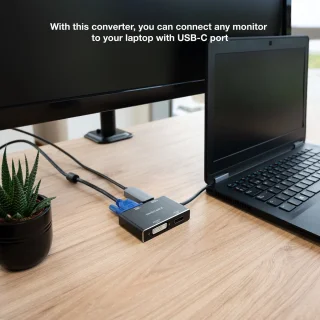 Nanocable 10.16.4307 Laptop Dock & Poortreplicator Type-C Zwart